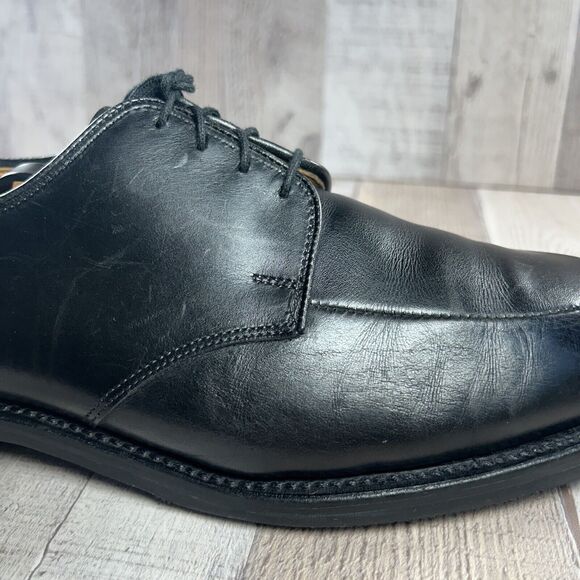 Allen Edmonds Kennett Men's Oxford Split Toe Derby Leather Black Size 9 D 9504 - Picture 13 of 16